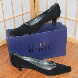 Stuart Weitzman Faux Jeweled Heels